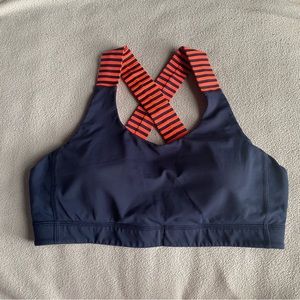 Lululemon All Sport Bra Inkwell / Classic Stripe Light Flare Inkwell Size 10